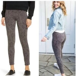 Spanx Leggings Women Small Desert Dot Leopard Print Ankle Jean-ish 20018R